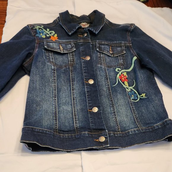 Harley Davidson Ladies SZ M Jean Jacket - Picture 1 of 7